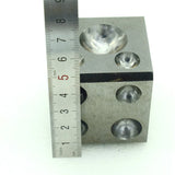 Steel Dapping Block Square Punch Jewelry Metal Forming Tool