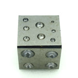 Steel Dapping Block Square Punch Jewelry Metal Forming Tool
