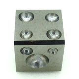 Steel Dapping Block Square Punch Jewelry Metal Forming Tool