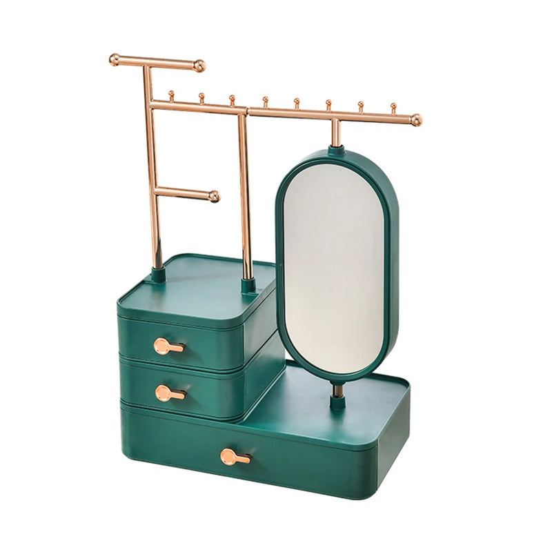 Jewelry Storage Box with High Definition Mirror