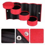 3-Layer Rotatable Flannel Jewelry Storage Box