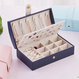 Jewelry Storage Box Display Ring Holder Necklace Casket
