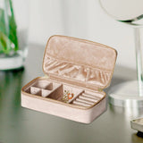 Jewelry Storage Box Dual Zippers Storage Case for Necklaces Bracelets