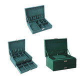 Jewelry Storage Box Dustproof Necklace Ring Organizer Holder