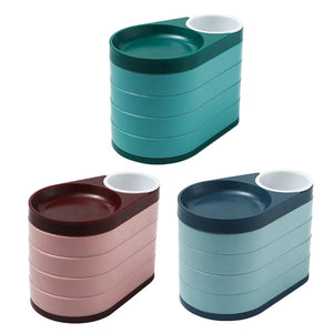 5 Layer Rotating Travel Jewelry Box for Bracelet Necklace