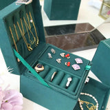 Retro Jewelry Storage Box with Lock