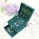 Retro Jewelry Storage Box with Lock