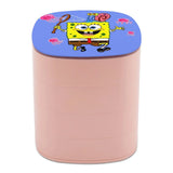 Mini Leather Jewelry Storage Box Double Layer Organizer Travel Case