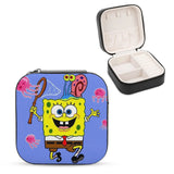 Mini Leather Jewelry Storage Box Double Layer Organizer Travel Case