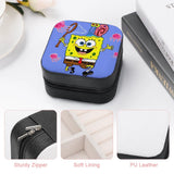 Mini Leather Jewelry Storage Box Double Layer Organizer Travel Case