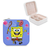 Mini Leather Jewelry Storage Box Double Layer Organizer Travel Case