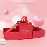 Jewelry Storage Box Necklace Display Case Organizer Portable