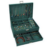 Jewelry Storage Box Necklaces Ear Studs Organizer Case