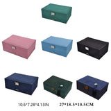 Jewelry Storage Box Necklaces Ear Studs Organizer Case