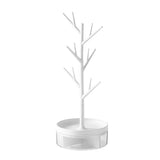 Branch Jewelry Stand with Rotatable Base and Storage Case