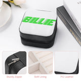 Jewelry Storage Box Portable Leather Necklace Earrings Rings