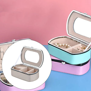 Portable Jewelry Storage Box PU Earrings Bracelet Bangle Holder
