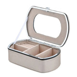 Portable Jewelry Storage Box PU Earrings Bracelet Bangle Holder