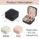Purple Letter Print Jewelry Box Travel Organizer