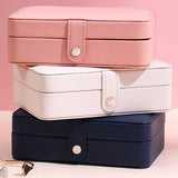 Jewelry Storage Box Travel Organizer Ring Earring Necklace Showcase
