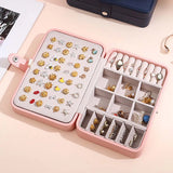 Jewelry Storage Box Travel Organizer Ring Earring Necklace Showcase