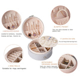 Double Layer Jewelry Travel Organizer Case - Earrings Necklace Ring Storage