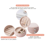 Double Layer Jewelry Travel Organizer Case - Earrings Necklace Ring Storage