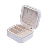 Zipper 2 Layer Jewelry Storage Box with Removable Divider