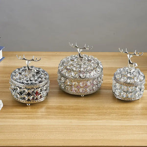 Jewelry Storage Box Earrings Necklace Organizer Keepsake Gift