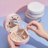 Multi-Layer Jewelry Storage Case with Mirror