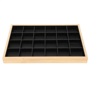 24 Grid Jewelry Storage Display Tray for Rings Earrings Bracelets