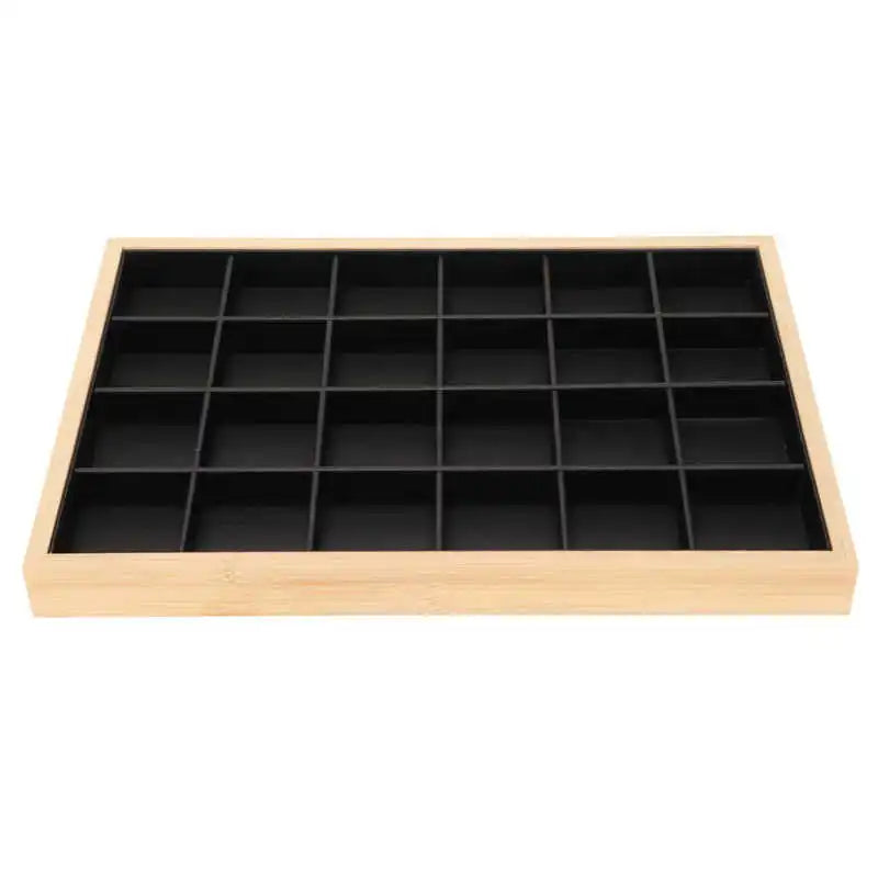 24 Grid Jewelry Storage Display Tray for Rings Earrings Bracelets