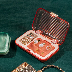 Portable Mini Jewelry Box Display Case Organizer Home Travel Girl Retro Gift 3