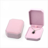 Flannelette Pendant Packaging Box Necklace Single Jewelry Box Multicolor