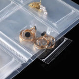Portable Jewelry Storage Foldable Album Earrings Necklace Rings Display Stand