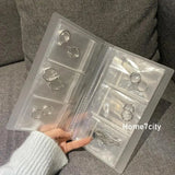 Portable Jewelry Storage Book Album Earrings Necklace Display Stand