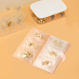 Jewelry Storage Organizer Book with Sealing Bags Transparent