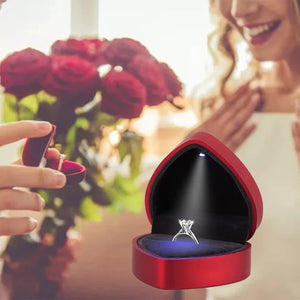 LED Jewelry Storage Pouch for Proposal Engagement