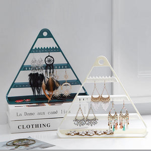 Hangable Jewelry Storage Rack Earring Necklace Display Holder