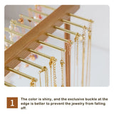Jewelry Storage Shelf Dual Row Earrings Necklace Pendant Bracelet Display Rack