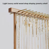 Jewelry Storage Shelf Dual Row Earrings Necklace Pendant Bracelet Display Rack