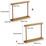 Jewelry Storage Shelf Dual Row Earrings Necklace Pendant Bracelet Display Rack
