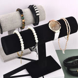 Velvet Bracelet Watch Necklace Holder Display Stand