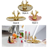 Ceramic Jewelry Storage Tray Large Capacity Earrings Holder Stand