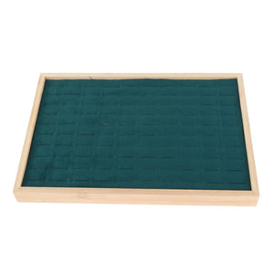 Jewelry Storage Tray Flannel Organizer Box for Pendant Drawers