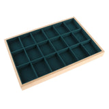 Jewelry Storage Tray Flannel Organizer Box for Pendant Drawers