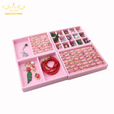 Velvet Jewelry Tray Organizer Display Holder Case