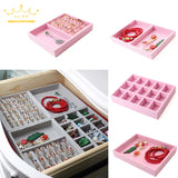 Velvet Jewelry Tray Organizer Display Holder Case