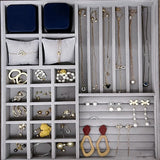 Jewelry Storage Tray Organizer Earring Holder Display Stand