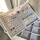 Jewelry Storage Tray Organizer Earring Holder Display Stand